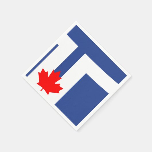 Vlag van Toronto, Ontario Servet (Hoek)