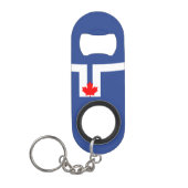 Vlag van Toronto, Ontario Sleutelhanger Bottle Ope Mini Flessenopener (Voorkant)