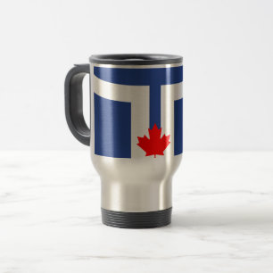 Vlag van Toronto, Ontario Travel Mug Reisbeker