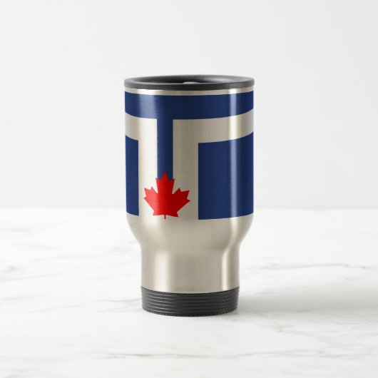 Vlag van Toronto, Ontario Travel Mug Reisbeker (Center)
