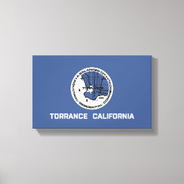 Vlag van Torrance (Californië) Canvas Afdruk