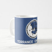 Vlag van Torrance (Californië) Koffiemok (Voorkant links)