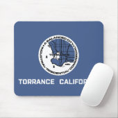 Vlag van Torrance (Californië) Muismat (Met muis)