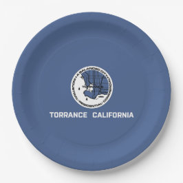 Vlag van Torrance (Californië) Papieren Bordje