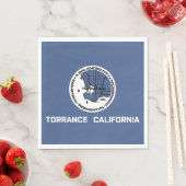 Vlag van Torrance (Californië) Servet (Insitu)