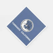 Vlag van Torrance (Californië) Servet (Hoek)