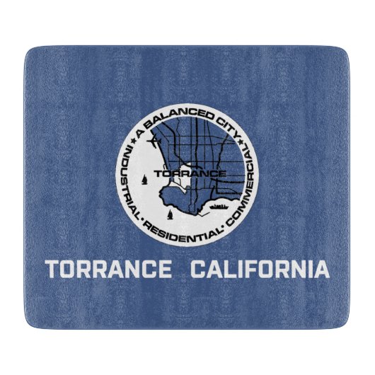 Vlag van Torrance (Californië) Snijplank (Voorkant)