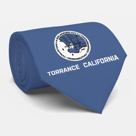 Vlag van Torrance (Californië) Stropdas (Opgerold)