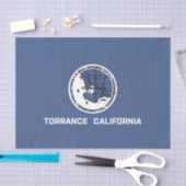 Vlag van Torrance (Californië) Tissuepapier (Craft)