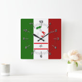 Vlag van Toscane (Italië) Vierkante Klok (Huis)