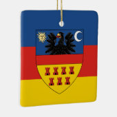 Vlag van Transsylvanië Keramisch Ornament (Rechts)