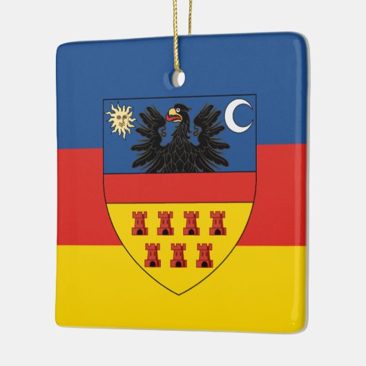 Vlag van Transsylvanië Keramisch Ornament (Links)