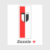 Vlag van Traun, Oostenrijk Sticker (Vel)