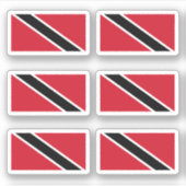 vlag van Trindadian en Tobagonian (Trinbagonian) Sticker (Voorkant)