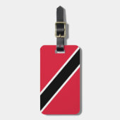 Vlag van Trinidad en Tobago Bagagelabel (Voorkant verticaal)