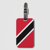 Vlag van Trinidad en Tobago Bagagelabel (Voorkant (verticaal))