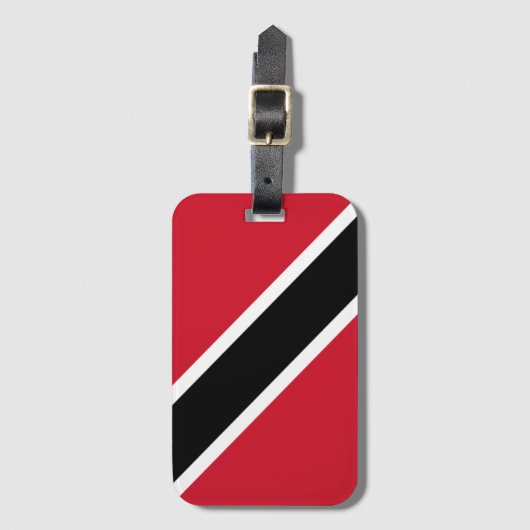 Vlag van Trinidad en Tobago Bagagelabel (Voorkant (verticaal))