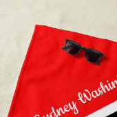 Vlag van Trinidad en Tobago bij Jouw naam Strandlaken (In situ)