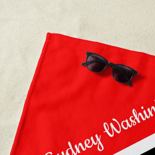 Vlag van Trinidad en Tobago bij Jouw naam Strandlaken (In situ)