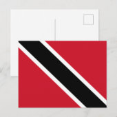 Vlag van Trinidad en Tobago Briefkaart (Voorkant / Achterkant)