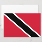 Vlag van Trinidad en Tobago Briefpapier (Voorkant / Achterkant)