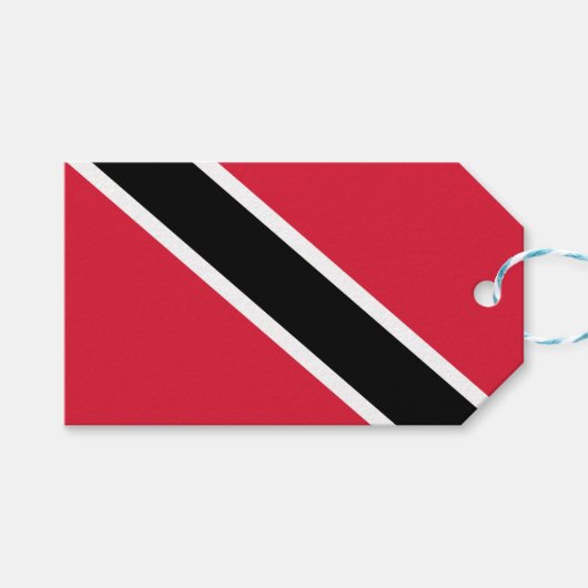 Vlag van Trinidad en Tobago Cadeaulabel (Voorkant (Horizontaal))