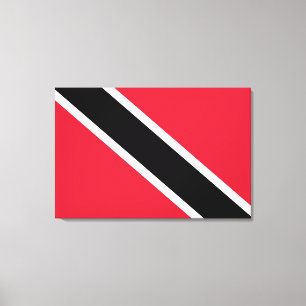 Vlag van Trinidad en Tobago Canvas Afdruk