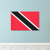 Vlag van Trinidad en Tobago Canvas Afdruk (Insitu (Houten vloer))