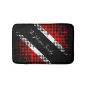 Vlag van Trinidad en Tobago Dot | Familienaam Badmat (Voorkant)