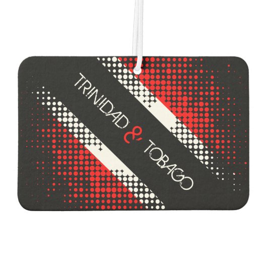 Vlag van Trinidad en Tobago Dot Luchtverfrisser (Achterkant)