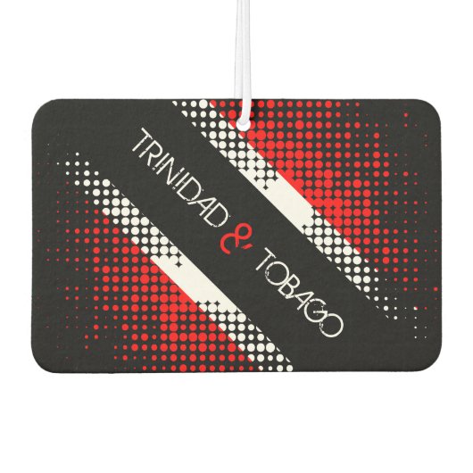 Vlag van Trinidad en Tobago Dot Luchtverfrisser (Voorkant)