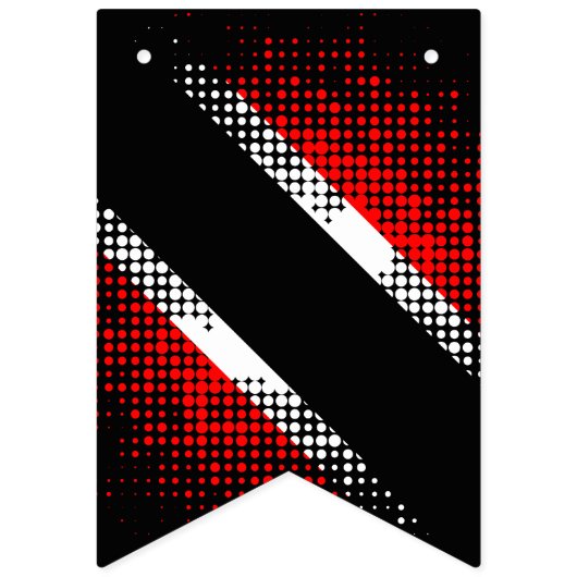 Vlag van Trinidad en Tobago Dot Vlaggetjes (Tweede vlag)