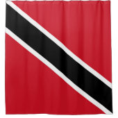 vlag van Trinidad en Tobago Douchegordijn (Voorkant)
