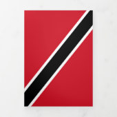 vlag van Trinidad en Tobago Drieluik Kaart (Cover)