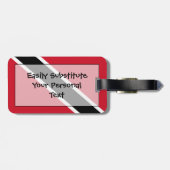 Vlag van Trinidad en Tobago Easy ID Personal Bagagelabel (Achterkant horizontaal)