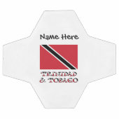 Vlag van Trinidad en Tobago en Trinidadian met naa Voetbal (Enkel)