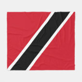 vlag van Trinidad en Tobago Fleece Deken (Voorkant (Horizontaal))
