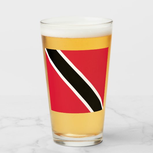 vlag van Trinidad en Tobago Glas (Voorkant gevuld)