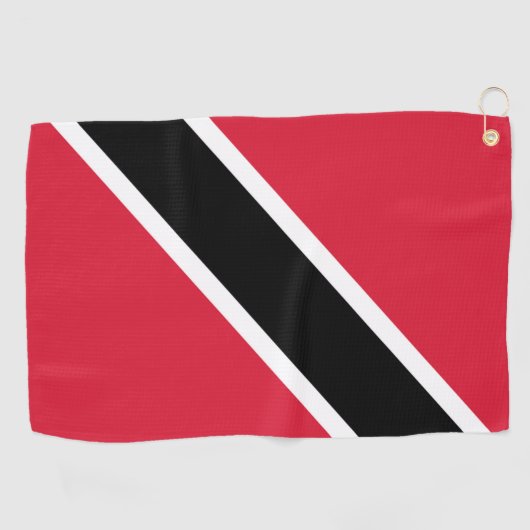vlag van Trinidad en Tobago  Golfhanddoek (Horizontaal)
