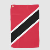 vlag van Trinidad en Tobago Golfhanddoek (Voorkant)