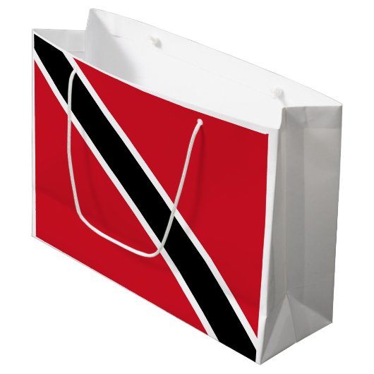 vlag van Trinidad en Tobago Groot Cadeauzakje (Voorkant Gekanteld)