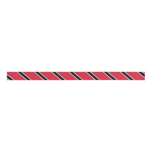 vlag van Trinidad en Tobago Grosgrain Lint (Voorkant)