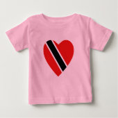 Vlag van Trinidad en Tobago Hart T-Shirt (Voorkant)