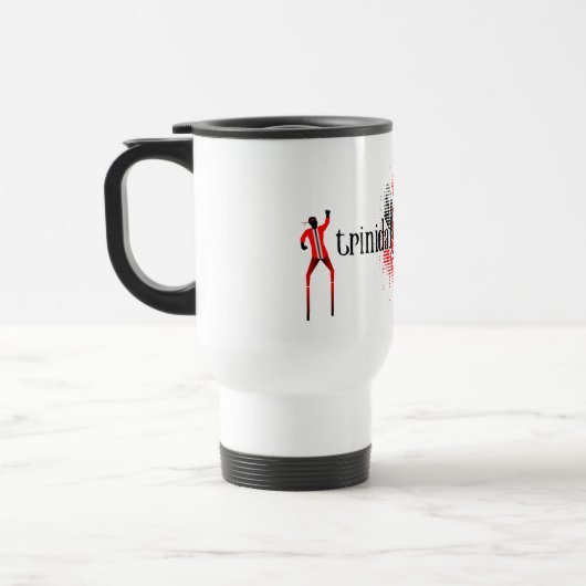 Vlag van Trinidad en Tobago in het Patroon van Dot Reisbeker (Links)