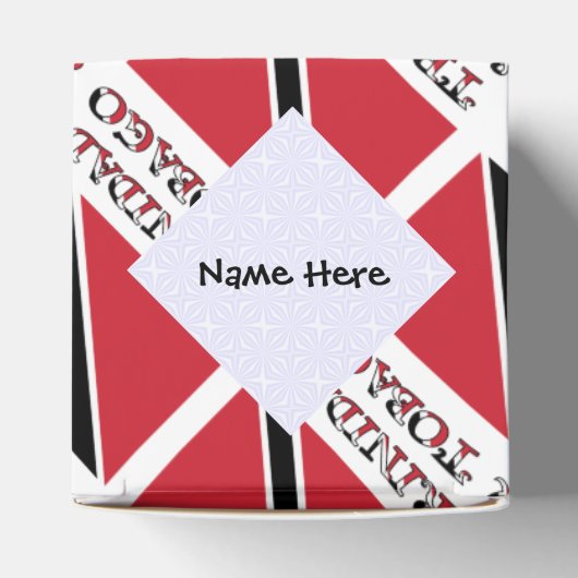 Vlag van Trinidad en Tobago in Jouw naam Bedankdoosjes (Bovenkant)