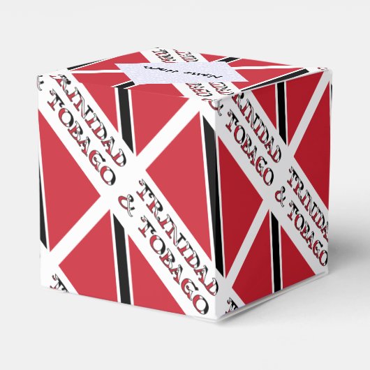 Vlag van Trinidad en Tobago in Jouw naam Bedankdoosjes (Achterkant)