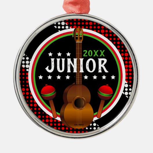 Vlag van Trinidad en Tobago - Jouw naam / Jaar Metalen Ornament (Voorkant)