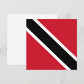 Vlag van Trinidad en Tobago Kaart (Voorkant / Achterkant)