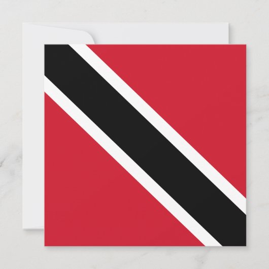 Vlag van Trinidad en Tobago Kaart (Voorkant)