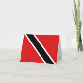 Vlag van Trinidad en Tobago Kaart (Voorkant)